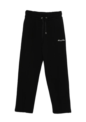 Family First drawstring-fastening logo-embroidered track pants - Black