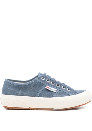 Superga lace-up cotton sneakers - Blue