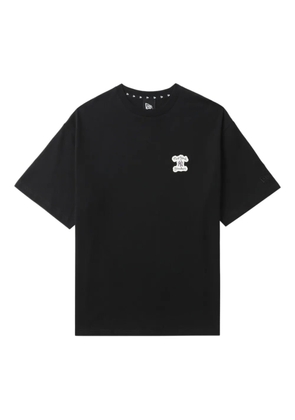 NEW ERA CAP embroidered-logo cotton T-shirt - Black