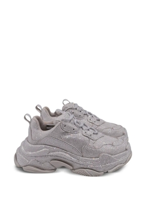 Balenciaga Pre-Owned Triple S rhinestone-embellished sneakers - Grey
