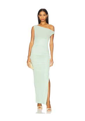 Runaway The Label Chyna Midi Dress in Green. Size L. Also in M, S, XL, XS.