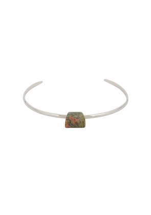 Ronny Kobo Bengali Necklace Cuff in Metallic Silver.