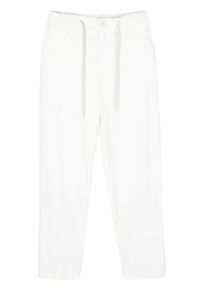 Eleventy corduroy tapered trousers - White