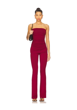 superdown Annalise Pant Set in Burgundy. Size L. Also in S, M.