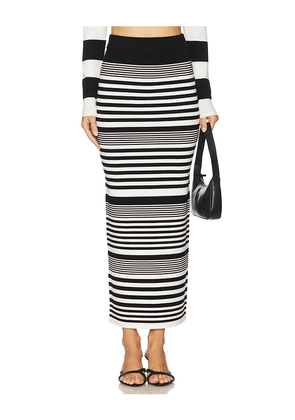 Ronny Kobo Tamika Knit Skirt in Black,White. Size S. Also in XS.