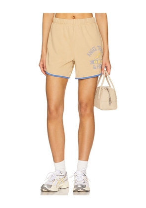 The Mayfair Group Angel Track & Field Vintage Sweatshorts in Taupe. Size L/XL. Also in XS.