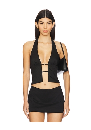 superdown Dulcie Top in Black. Size L. Also in M, S, XL, XS.