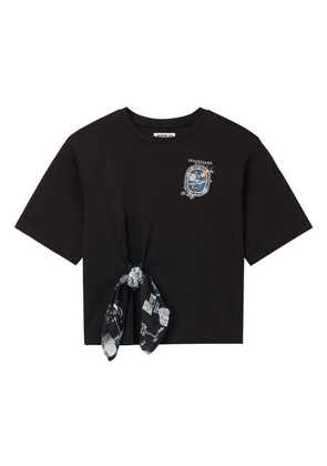 Musium Div. logo-embroidered T-shirt - Black