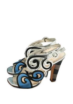 Prada Pre-Owned cut-out sandals - Silver