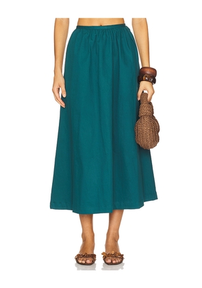 Saudade Bliss Skirt in Teal. Size L. Also in M, S, XS.