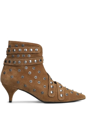 ALCHIMIA studded strap boots - Brown