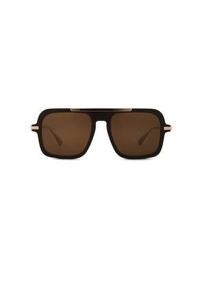 Past Midnight The Retro Sunglasses in Brown.