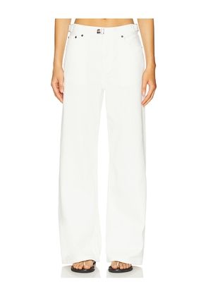 Still Here Buckle Wide Leg Jeans in White. Size 25. Also in 28, 29, 31, 32.