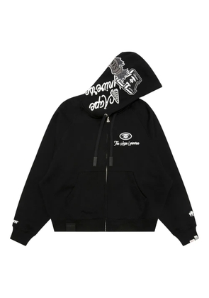AAPE BY *A BATHING APE® applique zip-up hoodie - Black