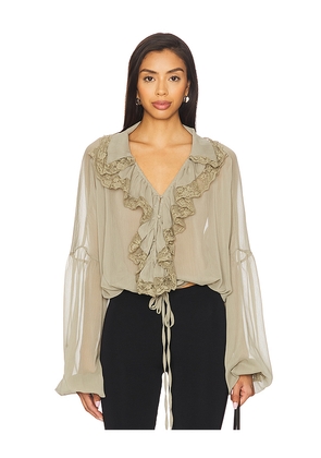 SNDYS Pearl Top in Sage. Size XL. Also in XS, XXL, XXS.