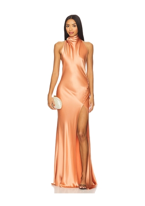 SAU LEE Penelope Gown in Rust. Size 10. Also in 12, 2, 4, 8.