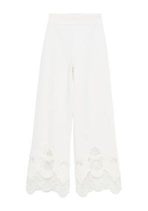 Ermanno Scervino lace-detail pants - Neutrals