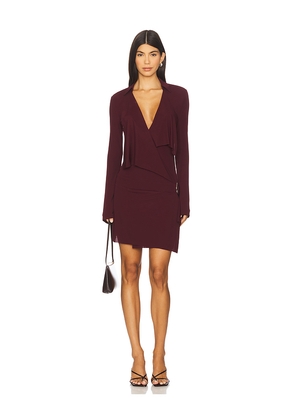 Tyler McGillivary Darcy Dress in Wine. Size M. Also in S, XS.