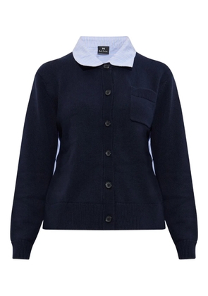PS Paul Smith buttoned pocket cardigan - Blue