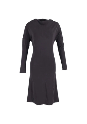 Max Mara boat-neck long-sleeve midi dress - Black
