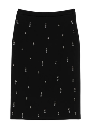 Semicouture rhinestone-embellished skirt - Black
