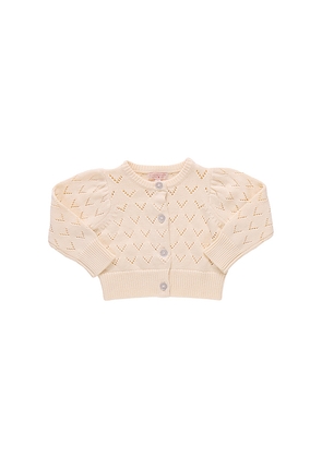 Pink Chicken Connie Sweater in Ivory. Size 2. Also in 3, 4, 6.