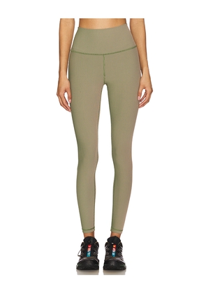 Spiritual Gangster Lotus 2-Tone 7/8 Legging in Sage. Size L. Also in XL, XS.