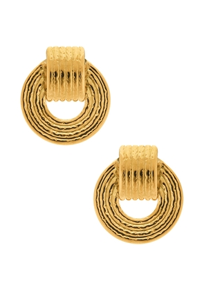 petit moments Thalassa Earrings in Metallic Gold.