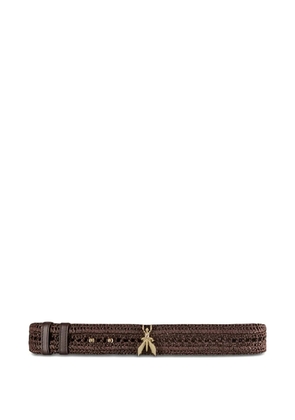 Patrizia Pepe woven charm low-waisted belt - Brown