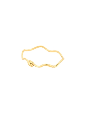 petit moments Snake Cuff in Metallic Gold.