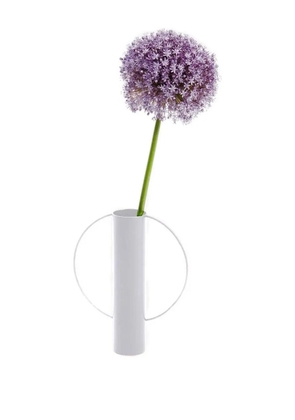 Tre Product circular-handle vase - White