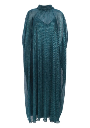 Talbot Runhof metallic-thread maxi dress - Green