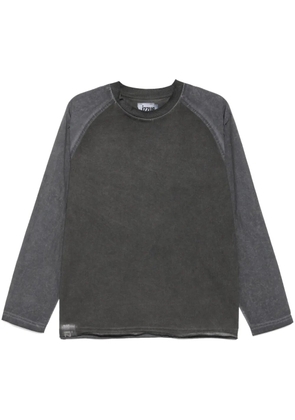 izzue contrasting sleeves t-shirt - Grey
