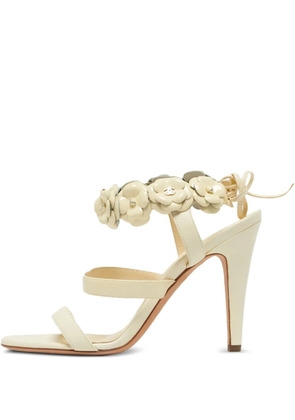 CHANEL Pre-Owned flower sandals - Neutrals