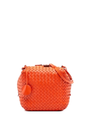 Bottega Veneta Pre-Owned 2012-2025 Nappa Intrecciato Cube crossbody bag - Orange