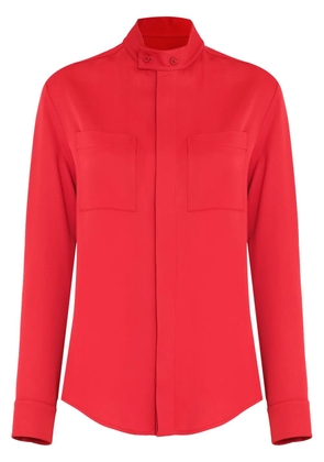 Gloria Coelho mock-neck shirt - Red