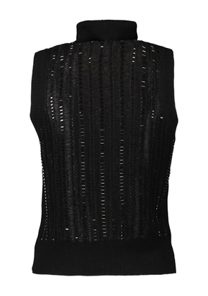 Ermanno Scervino sleeveless turtleneck top - Black