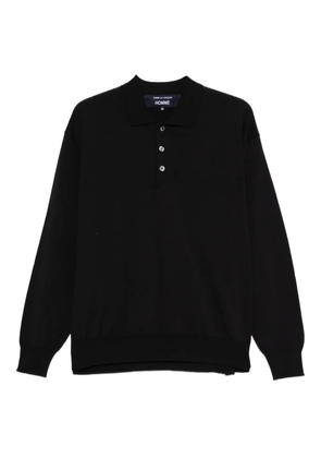 Comme Des Garçons long-sleeved polo shirt - 2 BLACK