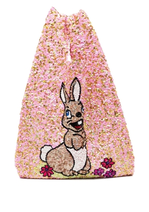 Ashish sequin-embellished tote bag - Pink