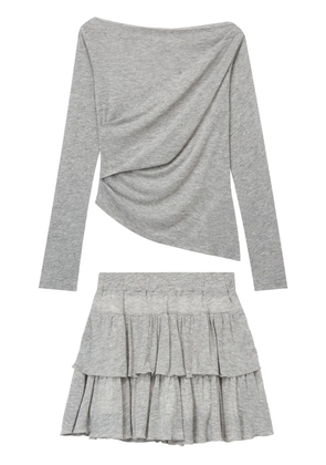 b+ab ruffled mini skirt - Grey