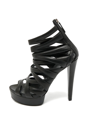 Gucci Pre-Owned Lifford leather platform shoes - Black