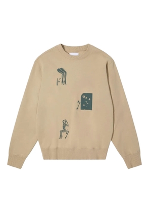 Edwin Dokuta Desire printed sweatshirt - Neutrals