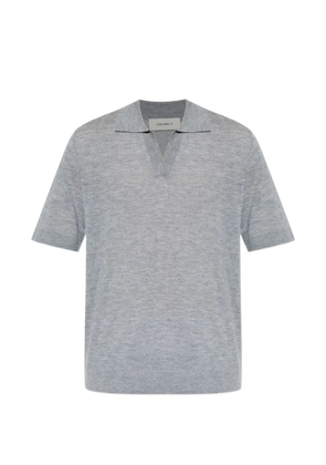 Lisa Yang V-neck polo-collar T-shirt - Grey