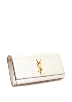 Saint Laurent Pre-Owned Classic Monogram Metallic Calfskin Long clutch bag