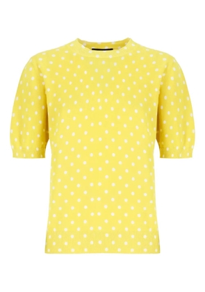 Fabiana Filippi polka-dot T-shirt - Yellow