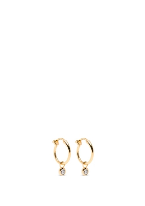 Missoma Tennis Charm mini hoop earrings - Gold