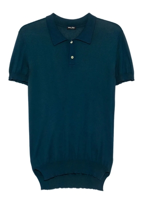 Miu Miu Pre-Owned 2010s cotton polo shirt - Blue