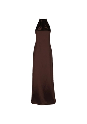 Alysi halterneck maxi dress - Brown