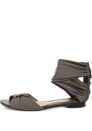 Fendi Pre-Owned ankle-wrap sandals - Grey