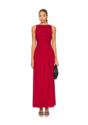 Runaway The Label x REVOLVE Nalla Maxi Dress in Red. Size L. Also in M, S, XS, XXS.